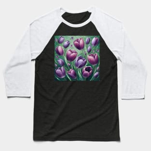 Tulip Flower Baseball T-Shirt